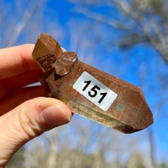 Iron Covered Double Terminated Quartz - Picture 7 of 7